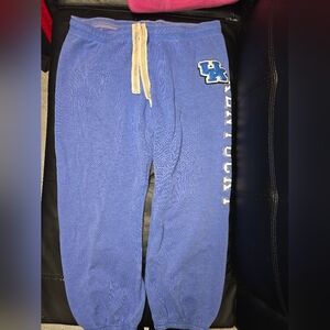 PINK Victoria's Secret UK Wildcats Blue Sweatpants with UK Logo